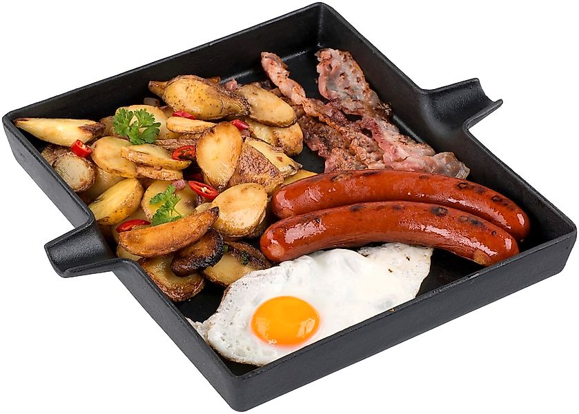 Tepro Grillpfanne "Rost-in-Rost-System" Gusseisen 28x23,5 cm günstig online kaufen