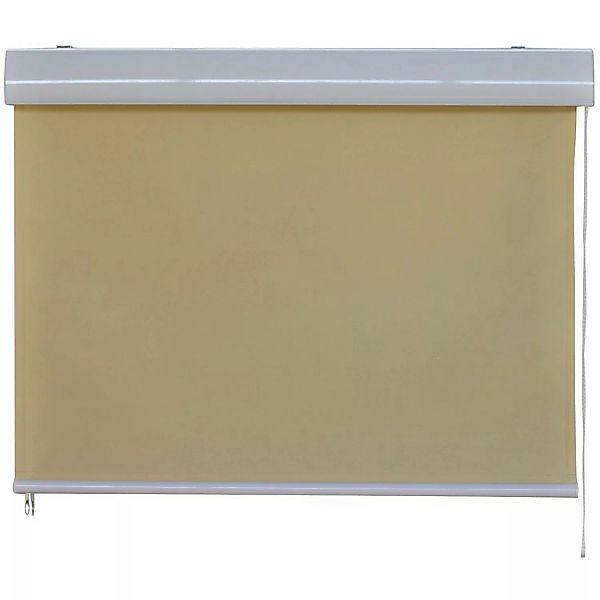 Jet-Line Sichtschutzrollo Beige 1,2 x 2,3 m mit Kassette günstig online kaufen