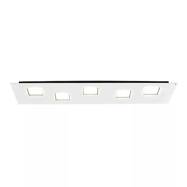 Fabbian Quarter - weiße LED-Deckenlampe 5flg. günstig online kaufen