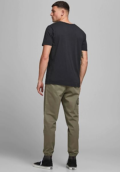 Jack & Jones Herren Rundhals T-Shirt JJESPLIT - Slim Fit günstig online kaufen