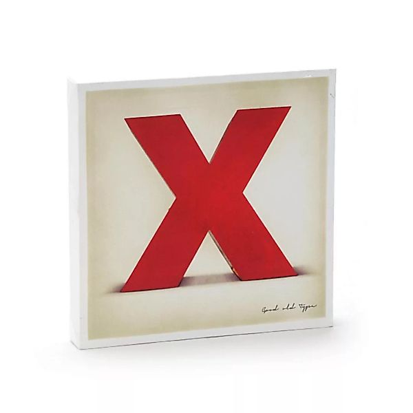 Leinwandbild X - Rot günstig online kaufen