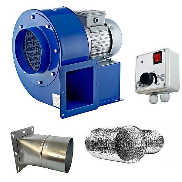 Uzman Radialventilator Radialventilator mit Drehzahlregler Flansch günstig online kaufen