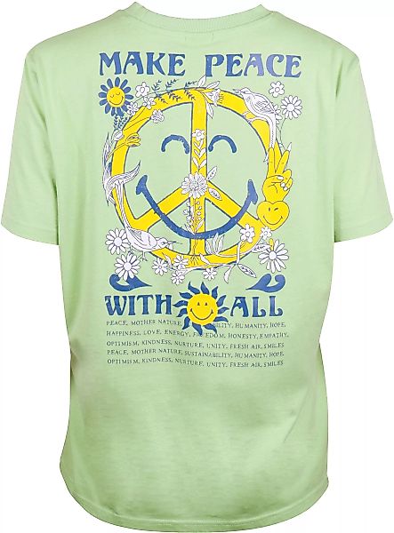Capelli New York T-Shirt mit Peace Zeichen Rückendruck - Smiley Word Collec günstig online kaufen