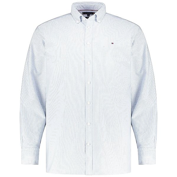 Tommy Hilfiger Freizeithemd aus Baumwolle Farbe blau/weiß Größe: 3XL günstig online kaufen