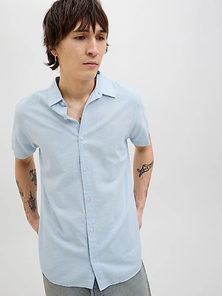 Jack & Jones Kurzarmhemd "JJEBREEZE SHIRT SS SN" mit Hemdkragen günstig online kaufen