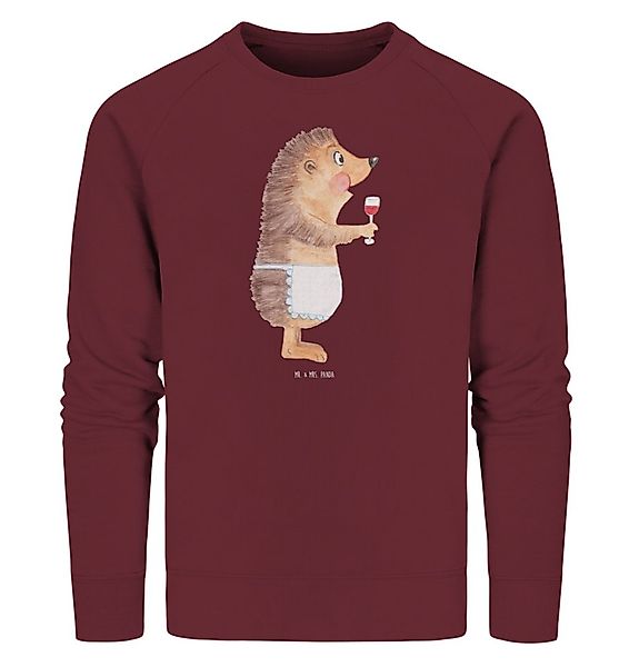 Mr. & Mrs. Panda Longpullover Igel Wein Größe L - Burgundy - Geschenk, Wein günstig online kaufen