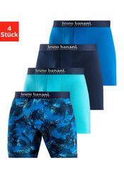 Bruno Banani Langer Boxer Packung, 4er-Pack, 4 Stk. tlg., mit Palmendruck u günstig online kaufen