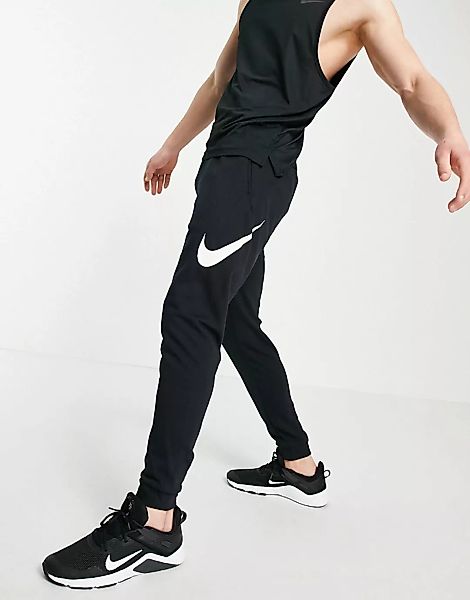 Nike Training – Jogginghose in Schwarz mit Swoosh-Logo günstig online kaufen