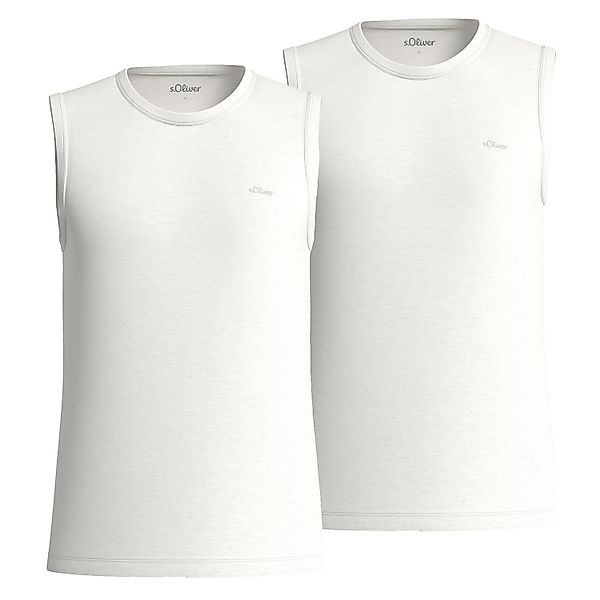 s.Oliver T-Shirt ärmelloses Shirt Flammgarn, Jersey, günstig online kaufen