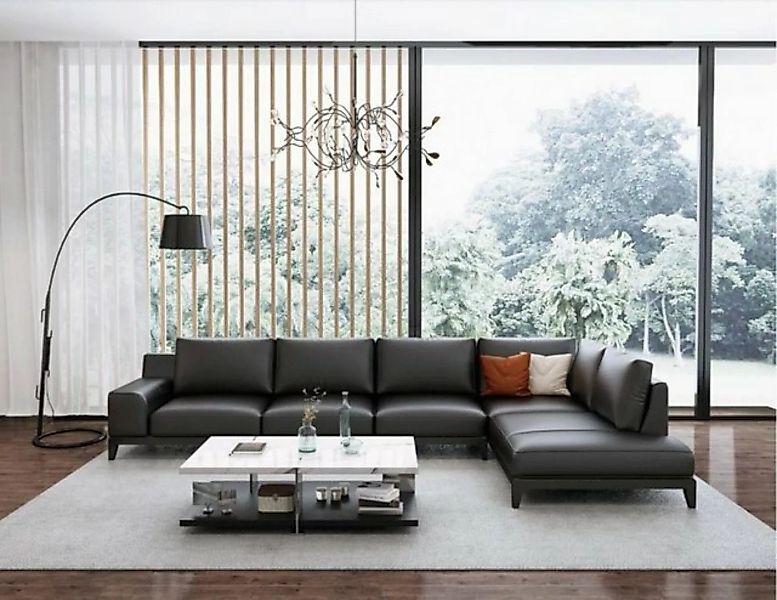 JVmoebel Ecksofa Wohnlandschaft L-Form Ecksofa Couch Design Polster Leder, günstig online kaufen