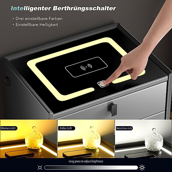 LOVONLIVE Nachttisch Schlafzimmer Nachtschrank, Nightstand mit günstig online kaufen