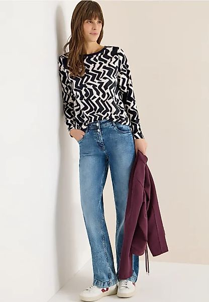 Gemustertes Langarmshirt günstig online kaufen