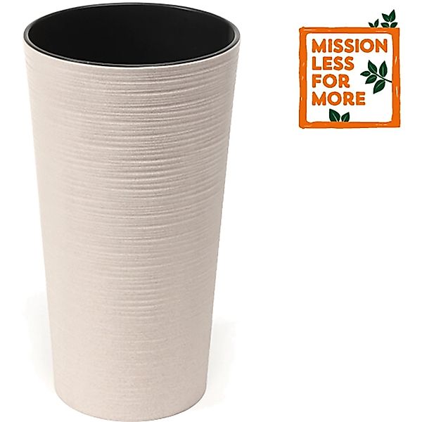 Siena Garden Pflanzgefäß Eco Locon Weiß Ø 25 cm x 46,5 cm günstig online kaufen
