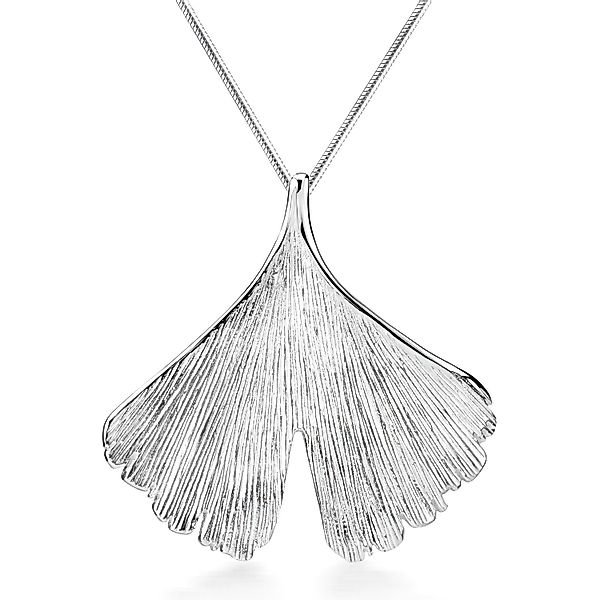Materia Kettenanhänger Ginkgo / Ginkgoblatt Silber günstig online kaufen