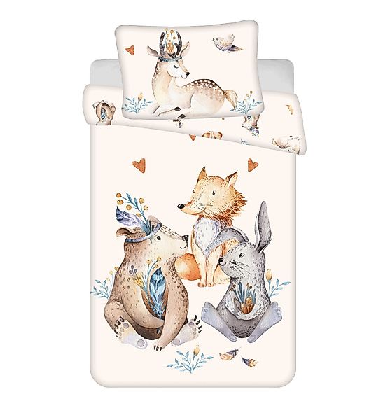 Häßler Homefashion Babybettwäsche animals "woodland" Baby günstig online kaufen