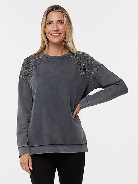 Sarah Kern Langarmshirt Langarmbluse figurumspielend mit günstig online kaufen