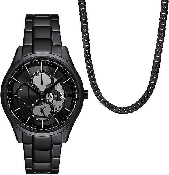 ARMANI EXCHANGE Multifunktionsuhr AX7160SET, (Set, 2-tlg., mit Kette), Armb günstig online kaufen
