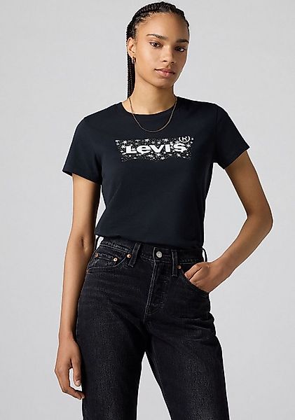 Levi's® Rundhalsshirt THE PERFECT TEE mit Logo im Metallic-Holo Print günstig online kaufen