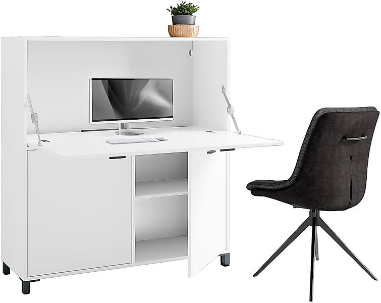 byLIVING Sekretär Montana, platzsparende Arbeitslösung mit viel Stauraum, B günstig online kaufen