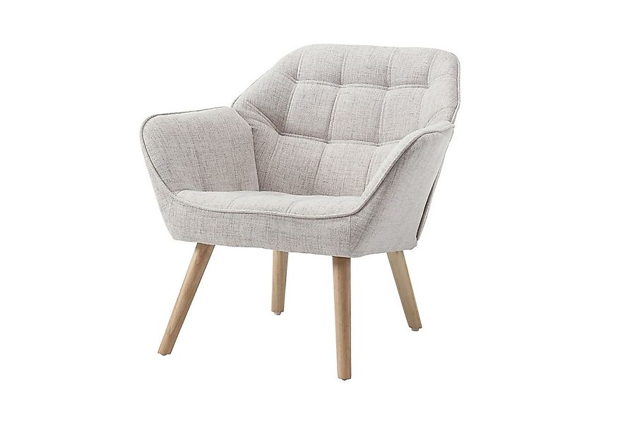 WAHSON OFFICE CHAIRS Ohrensessel mit Massivholz-/Metallbeinen Moderner Sess günstig online kaufen