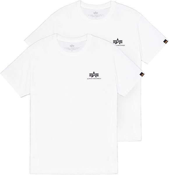 Alpha Industries Rundhalsshirt "Basic T Small Logo 2 Pack" Set, 2 Stk. günstig online kaufen