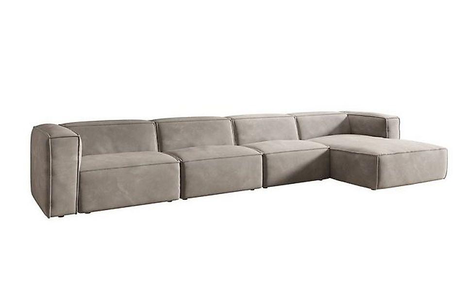 Luxusbetten24 Sofa Designer Sofa Comfy L Maxi in Samt günstig online kaufen