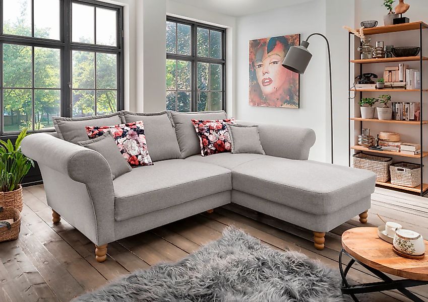 Home affaire Ecksofa "Tassilo Mega Polsterecke mit Kaltschaum im Sitz, bequ günstig online kaufen