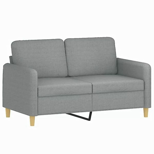 vidaXL Sofa, 2-Sitzer-Sofa Hellgrau 120 cm Stoff günstig online kaufen