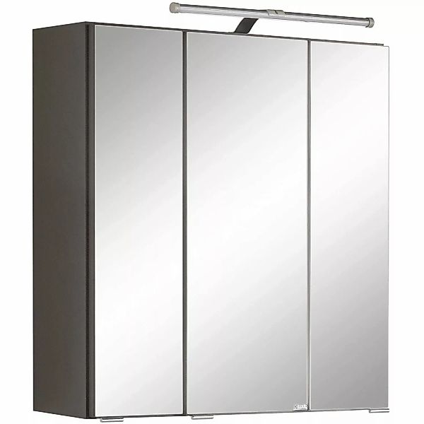 Held Möbel 3D-Spiegelschrank Molina 60 cm Graphitgrau günstig online kaufen