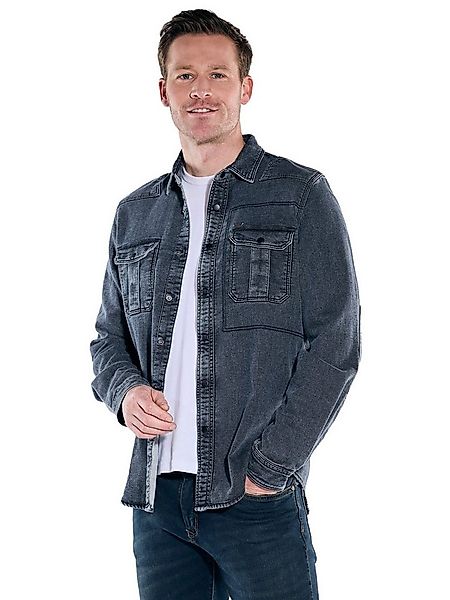 Engbers Langarmhemd Herren Hemd uni, Saphirblau günstig online kaufen