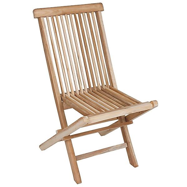 Spetebo Gartenstuhl Teak Klappstuhl natur - günstig online kaufen