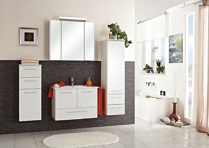Saphir Waschtisch "Quickset Keramikwaschtisch mit Unterschrank, 75 cm breit günstig online kaufen