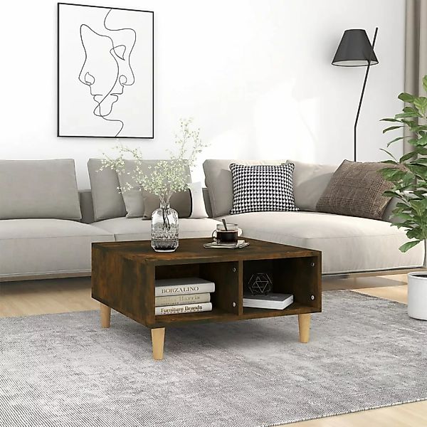 Vidaxl Couchtisch Räuchereiche 60x60x30 Cm Spanplatte günstig online kaufen