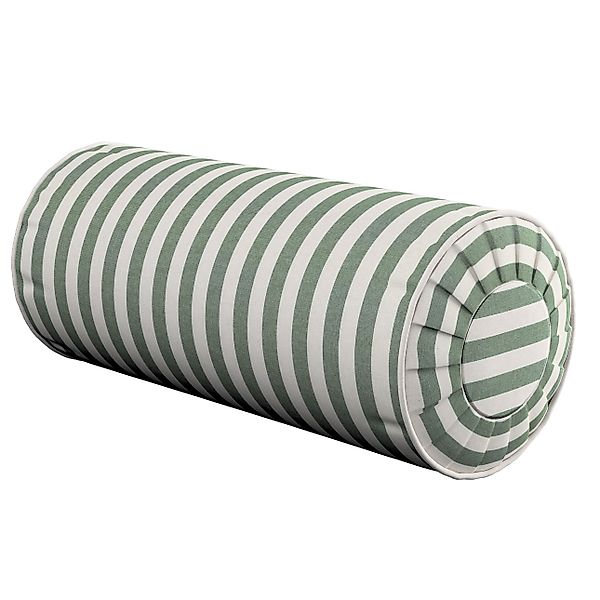 Nackenrolle mit Falten, grün-ecru, Ø 20 x 50 cm, Quadro (144-35) günstig online kaufen