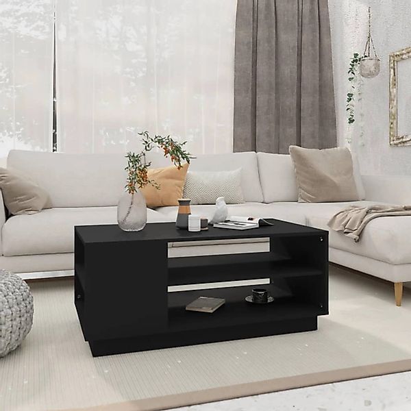 vidaXL Couchtisch Schwarz 102x55x43 cm Holzwerkstoff günstig online kaufen