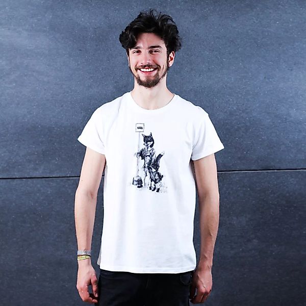 Foxes At The Bus Stop - Männershirt Von Coromandel günstig online kaufen