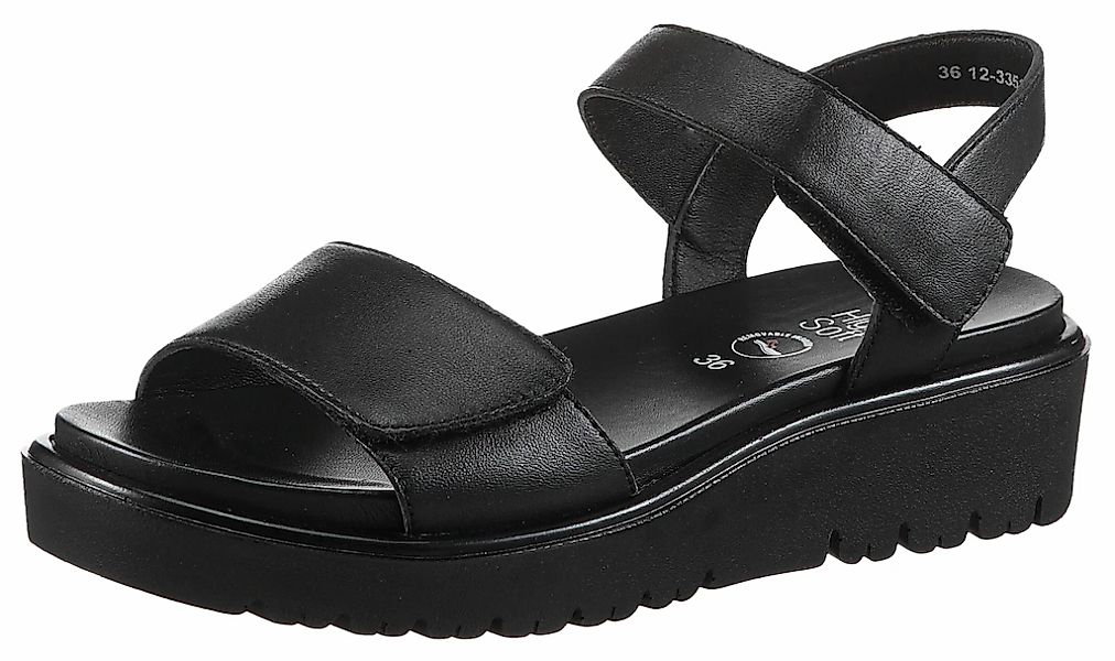 Ara BILBAO Sandalette, Sommerschuh, Sandale, Keilabsatz, Klett, Weite G (we günstig online kaufen