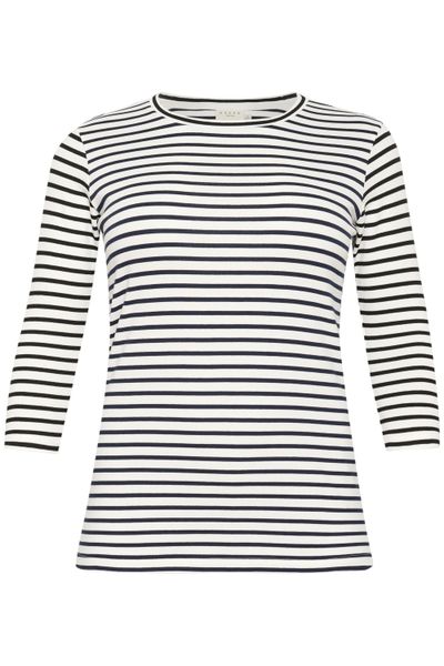 KAFFE Curve Langarmbluse Langarm-Shirt KClia Große günstig online kaufen