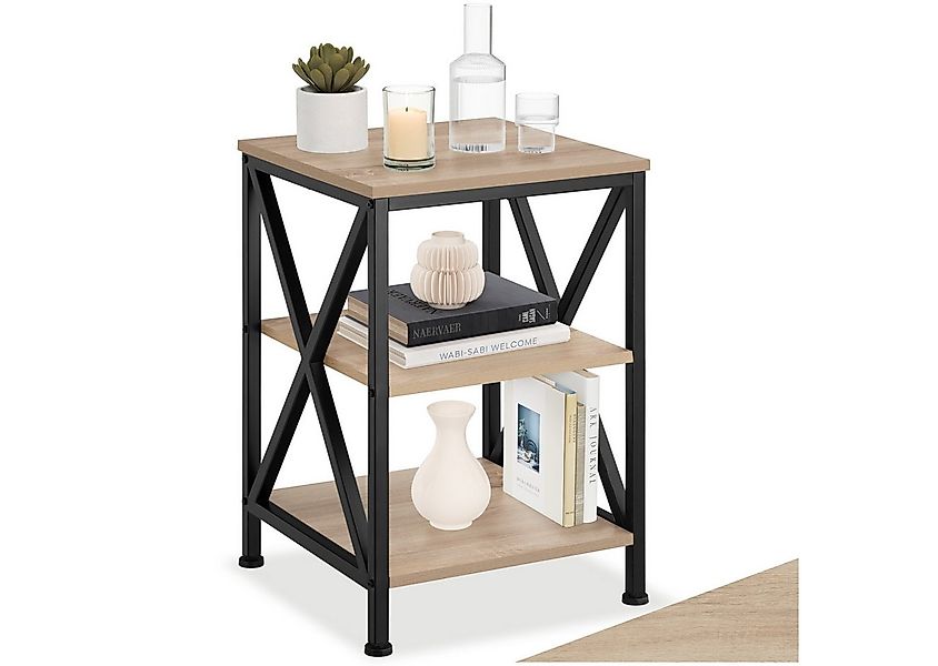 tectake Beistelltisch Couchtisch Nottingham 40,5x40,5x60,5cm (1-St., 1 tlg) günstig online kaufen