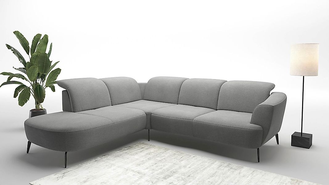 sit&more Ecksofa "Zoe" ink.Sitztiefenverstellung, wahlweise mit Kopfteilver günstig online kaufen