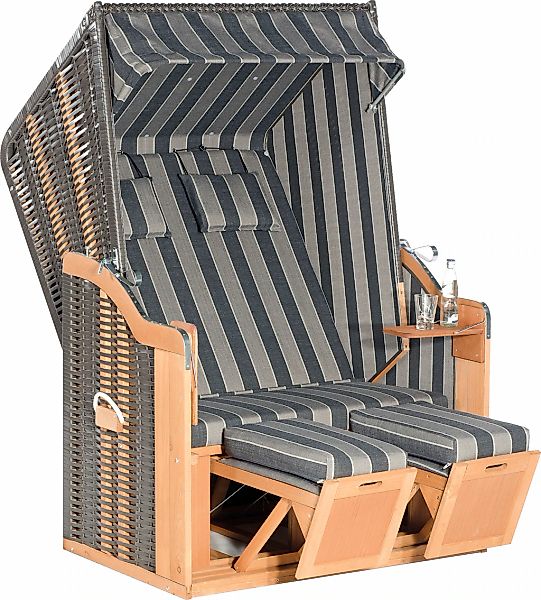 SunnySmart Strandkorb "Rustikal 50 Plus, TOPSELLER" 2-Sitzer, komplett mont günstig online kaufen