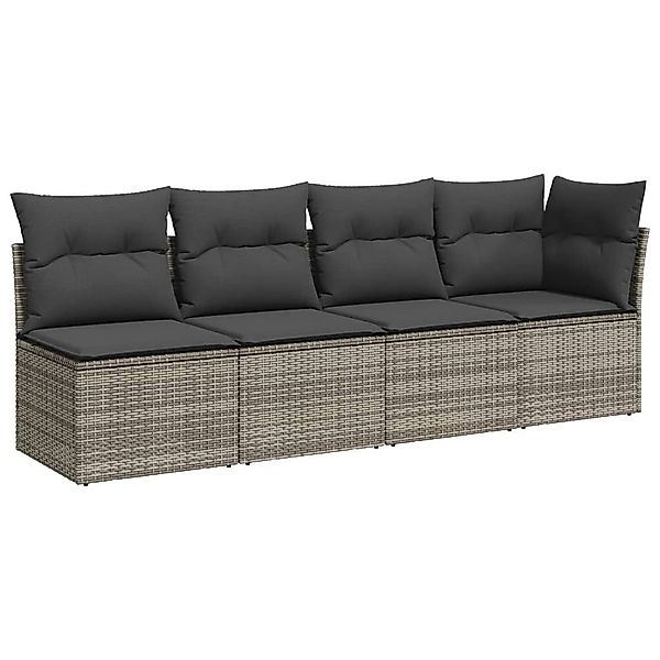 vidaXL Loungesofa Gartensofa mit Kissen 4-Sitzer günstig online kaufen