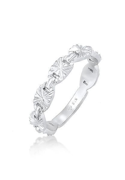 Elli Fingerring Bandring Plättchen Stern Look günstig online kaufen