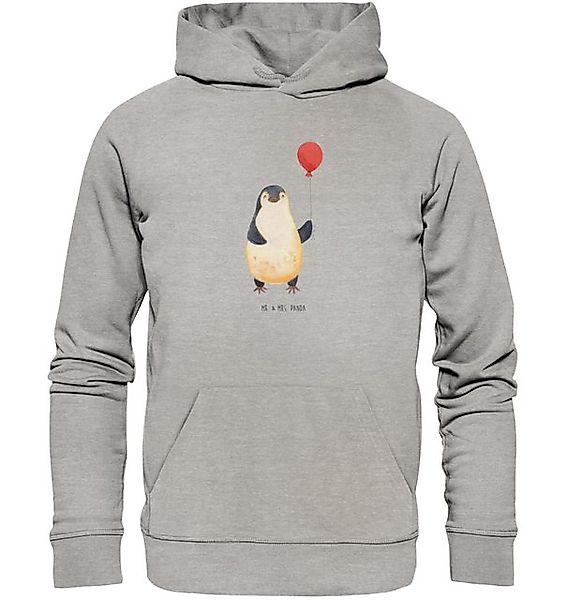 Mr. & Mrs. Panda Hoodie Größe S Pinguin Luftballon - Heather Grey - Geschen günstig online kaufen