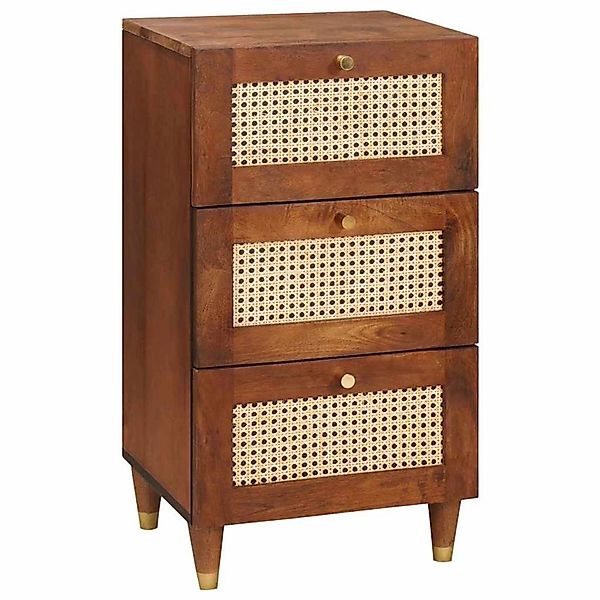 vidaXL Sideboard Braun 40 x 33,5 x 75 cm Massives Mangoholz 4018903 günstig online kaufen