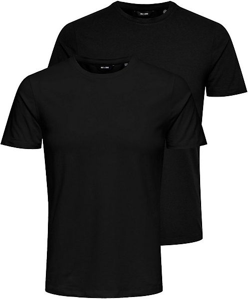 ONLY & SONS T-Shirt ONSBASIC SLIM O-NECK 2-PACK NOOS (Packung, 2-tlg) günstig online kaufen