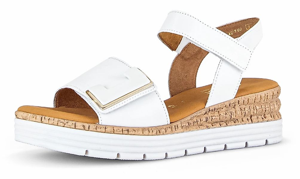 Gabor Keilsandalette "GENUA", Keilabsatz, Sommerschuh, Sandale mit Klettver günstig online kaufen