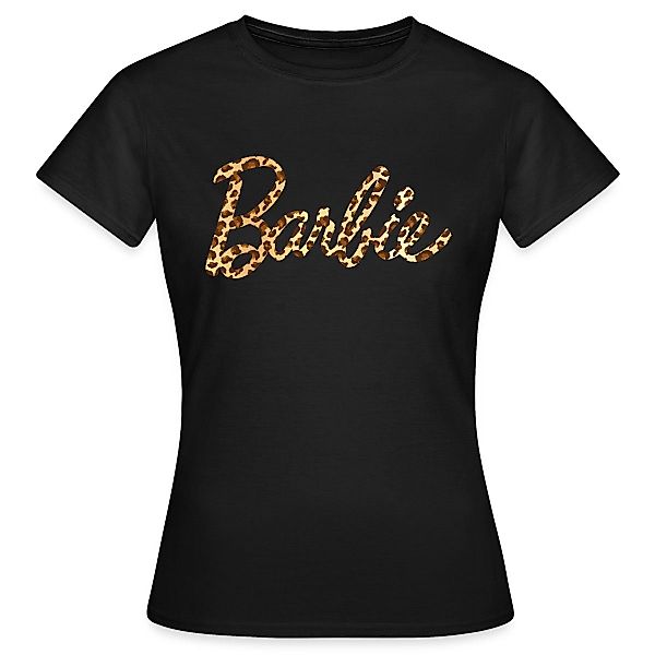 Spreadshirt T-Shirt Barbie Leo-Print Logo Frauen günstig online kaufen