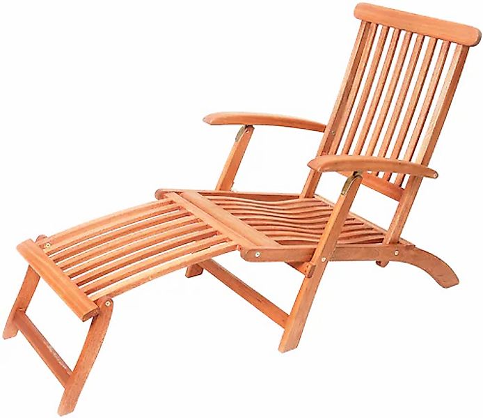 MERXX Gartensessel »Deck Chair«, (1 St.), Eukalyptusholz, verstellbar, klap günstig online kaufen