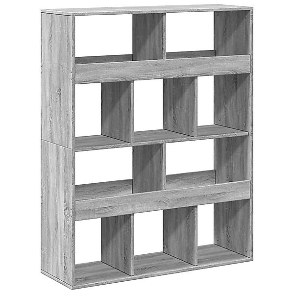 vidaXL Bücherregal Raumteiler Grau Sonoma 100x33x125,5 günstig online kaufen